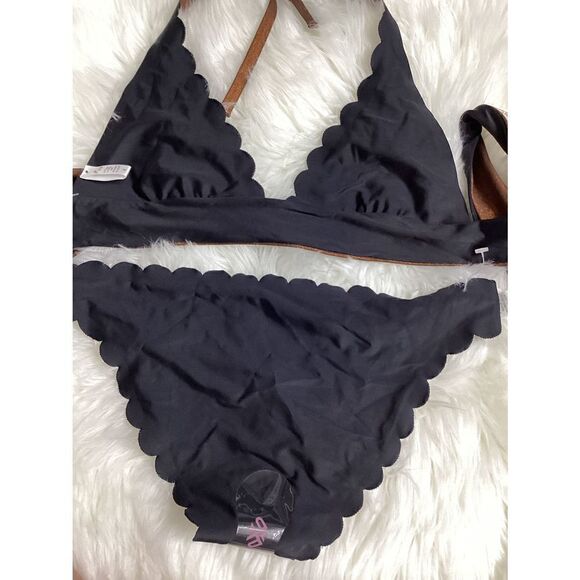 New. PilyQ Copper Reversible Wave bikini set. M-top/L-bottom. Runs small - Picture 8 of 10